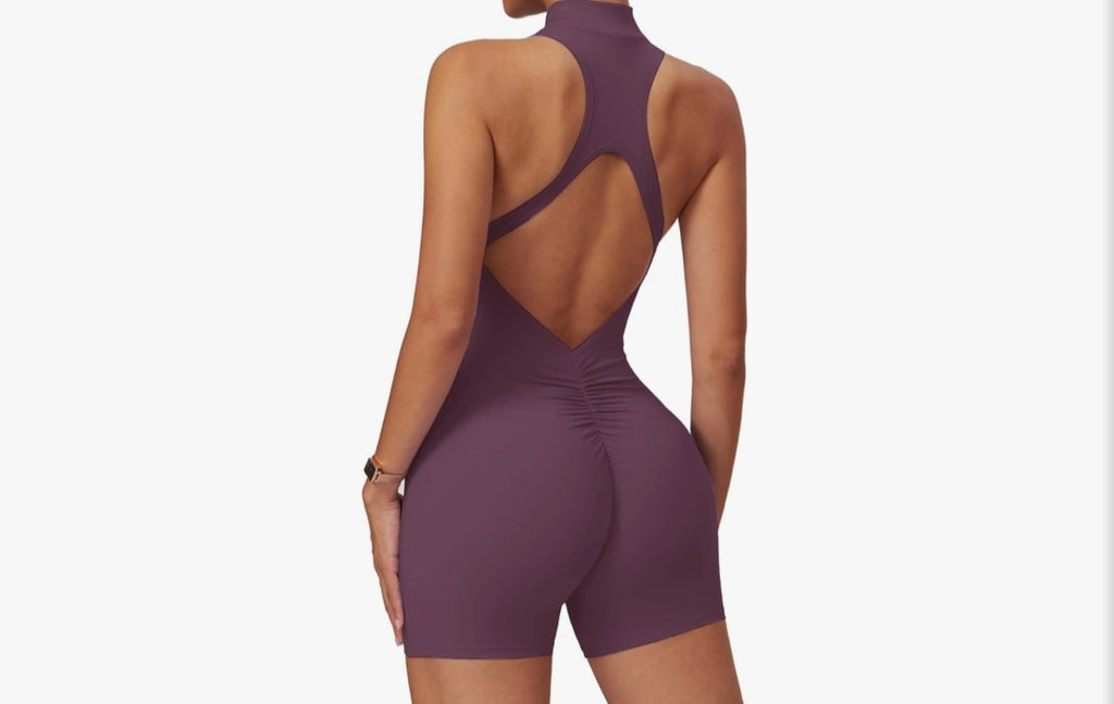 Cloud “ruched” short jumpsuit