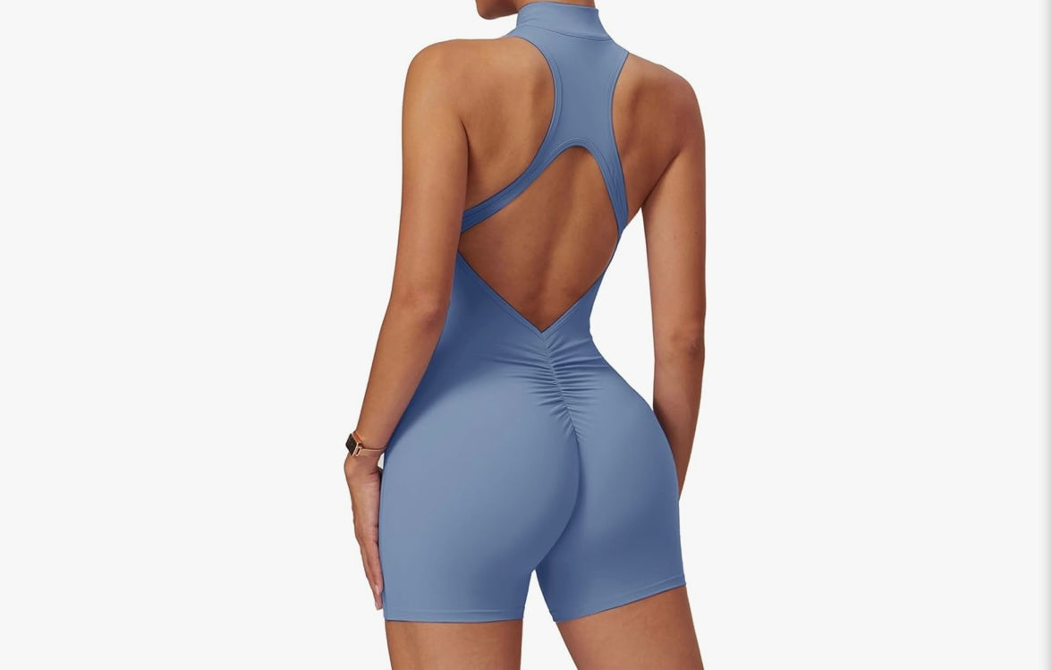 Cloud “ruched” short jumpsuit