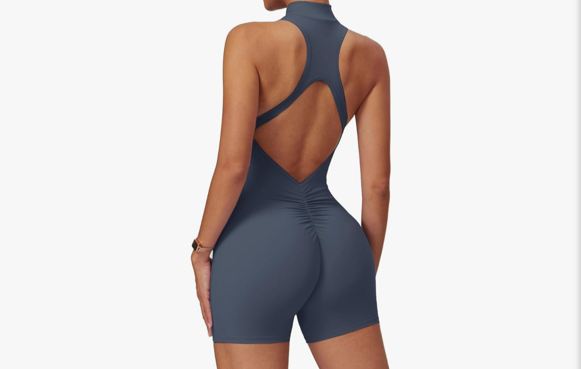 Cloud “ruched” short jumpsuit