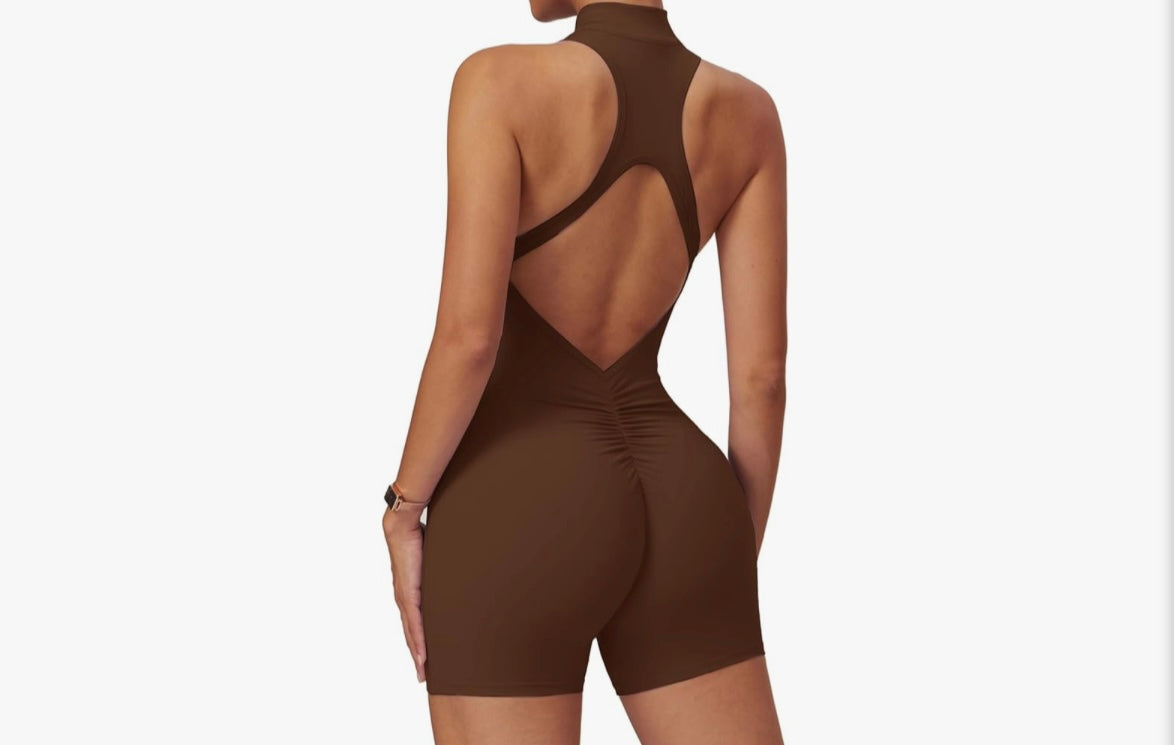 Cloud “ruched” short jumpsuit